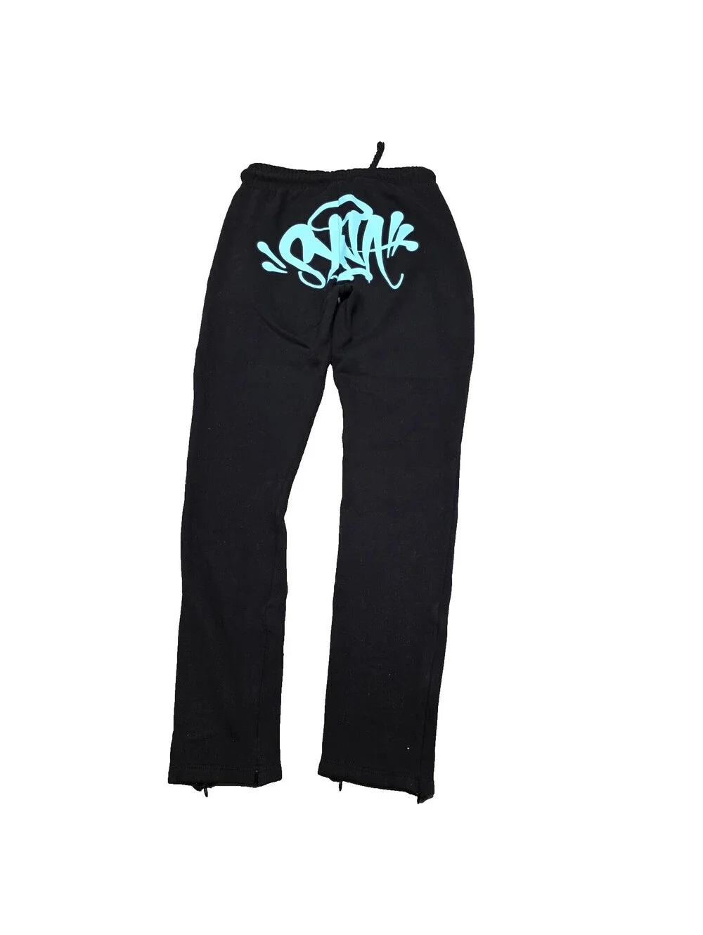 SYNA World Can’t Rush Greatness Sweatpants S Side Ankle Zips. Black